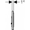 Кнопка смыва GEBERIT SIGMA 116,015.KL.1