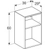 Шкаф GEBERIT SMYLE SQUARE 500,358.JL.1 песчаный глянцевый