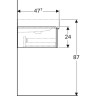 Тумба под раковину GEBERIT ICON 840122000 120 см